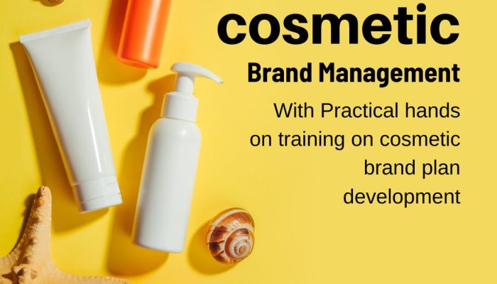Cosmetic brand management course