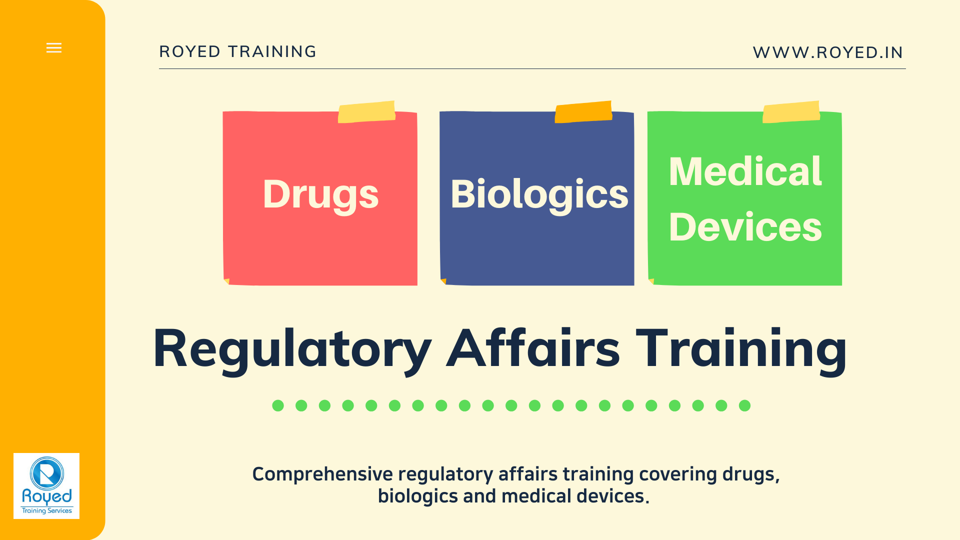 drugs biologics medical devices regulatory training