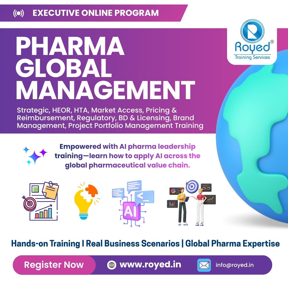 pharma global management course by royed training