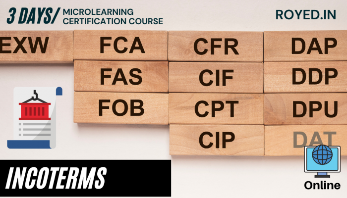 INCOTERMS training by royed