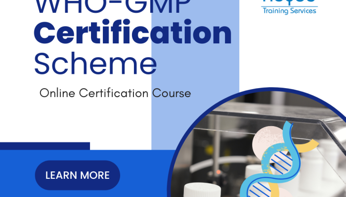 who gmp certification scheme training