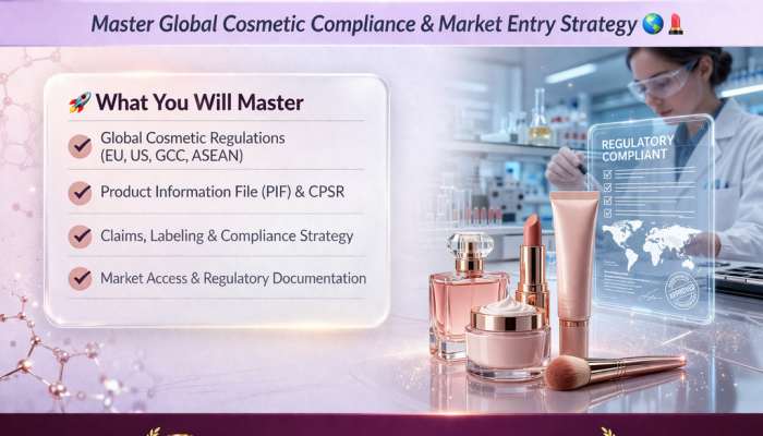 Cosmetic Regulatory Affairs Course by Royed Training