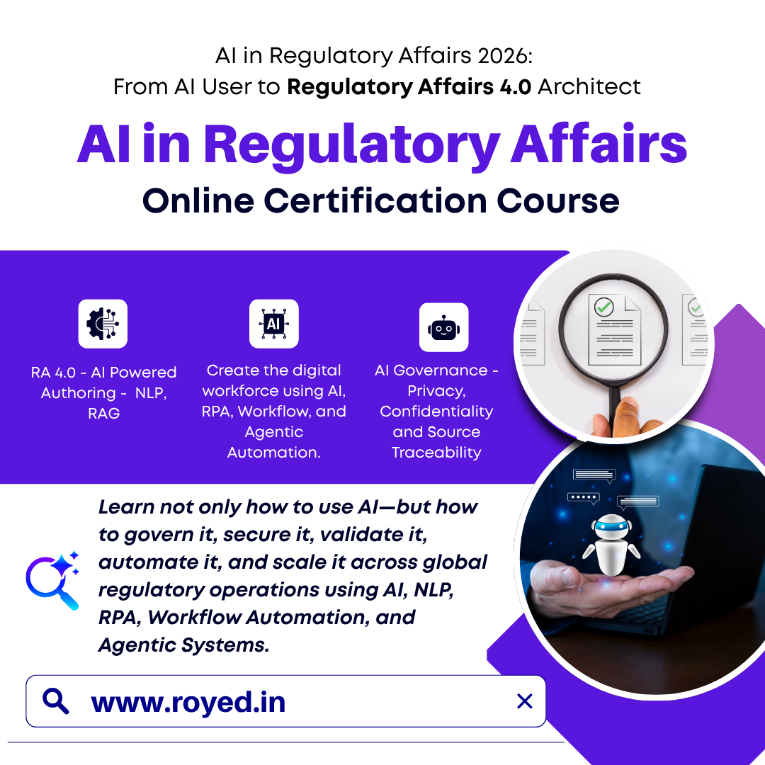 AI in Regulatory Affairs V4.0 by Royed Training