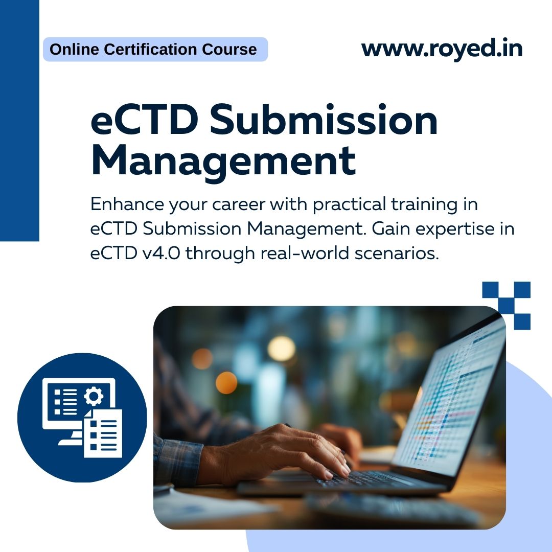 eCTD Submission Management training by royed training
